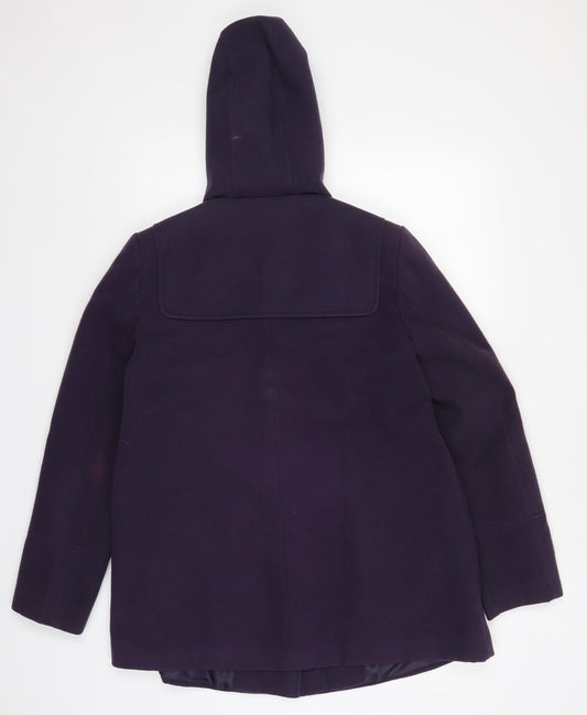 Dorothy Perkins Womens Purple Pea Coat Coat Size 12