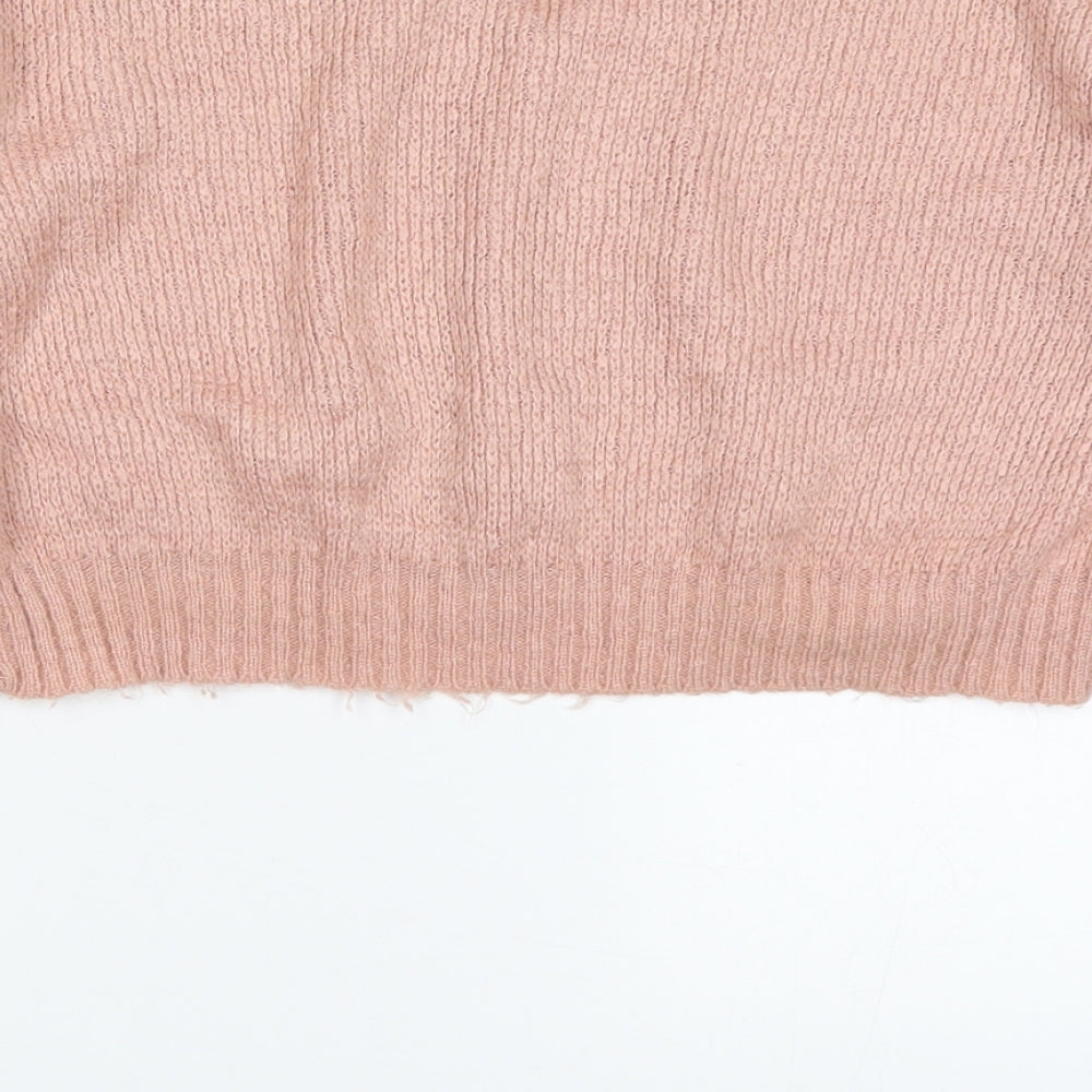 PRETTYLITTLETHING Womens Pink Pullover Jumper Size M