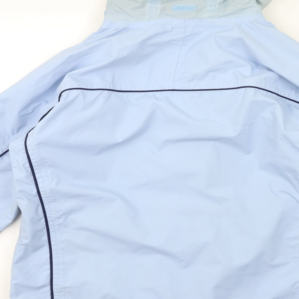 Crane Womens Blue Rain Coat Coat Size M