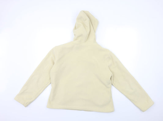 Papaya Womens Beige Fleece Jacket Size 12