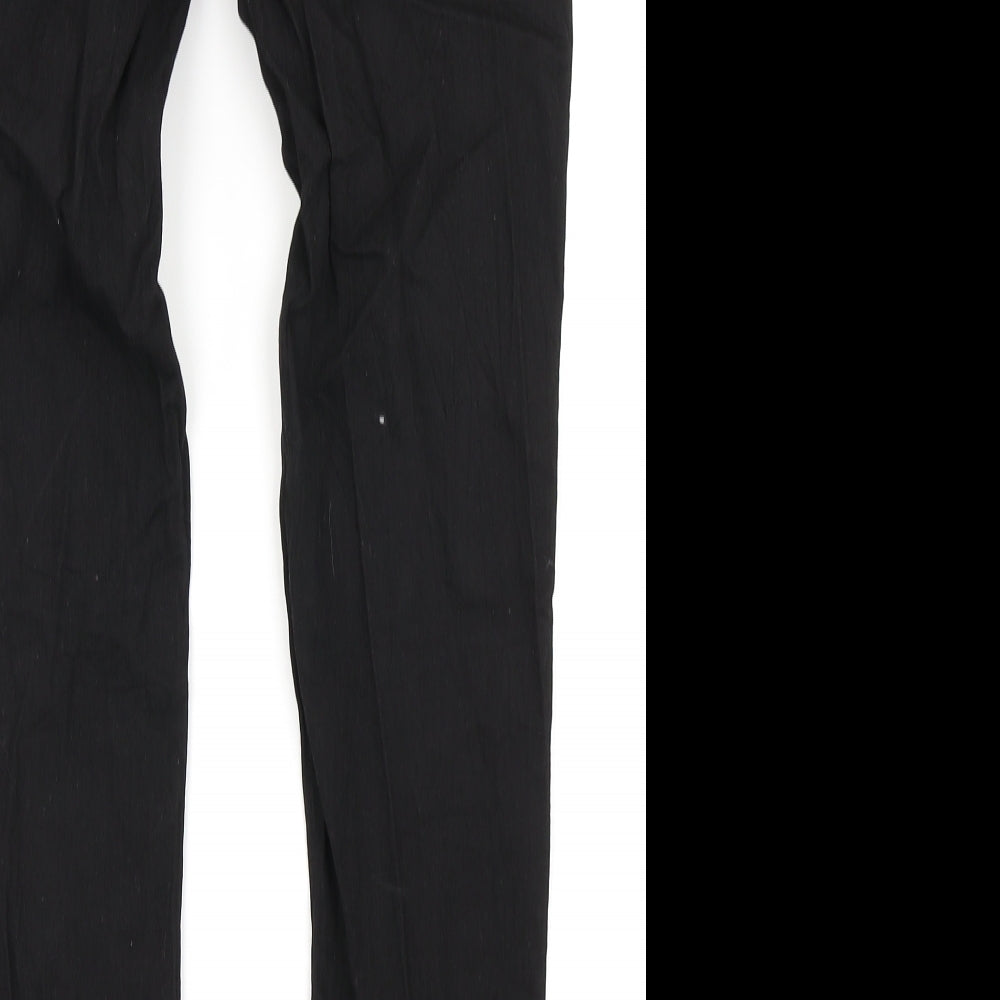 Brand and care label for Denim Co women’s black denim jegging jeans, size UK 10, 22-inch leg