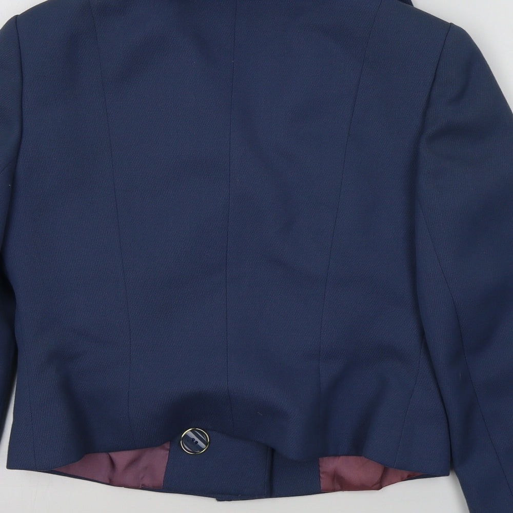 Berkertex Womens Blue Colourblock Jacket Blazer Size M