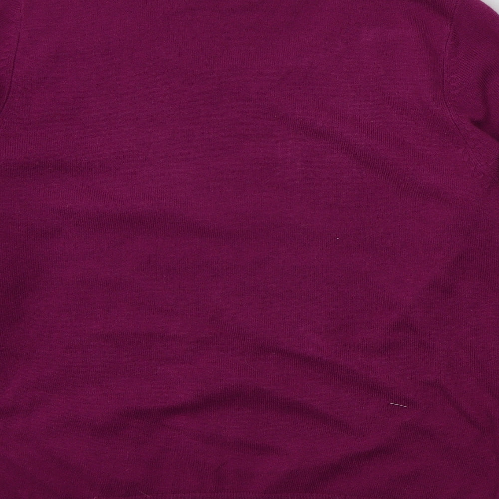 M&S Womens Pink Pullover Jumper Size 14