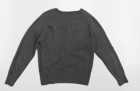 Tru Tex Mens Grey Pullover Jumper Size S