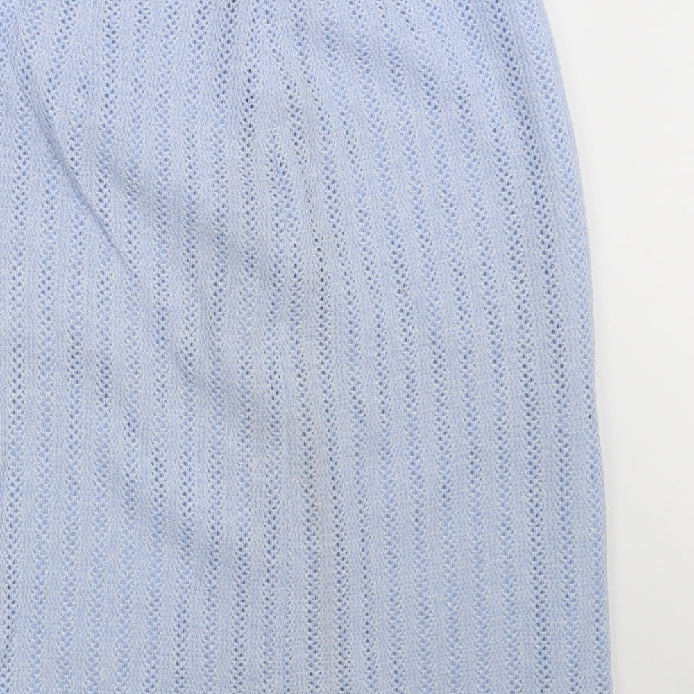 Preworn Womens Blue Straight & Pencil Skirt One Size