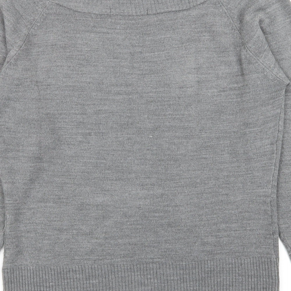 M&S Womens Grey Pullover Jumper Size 10