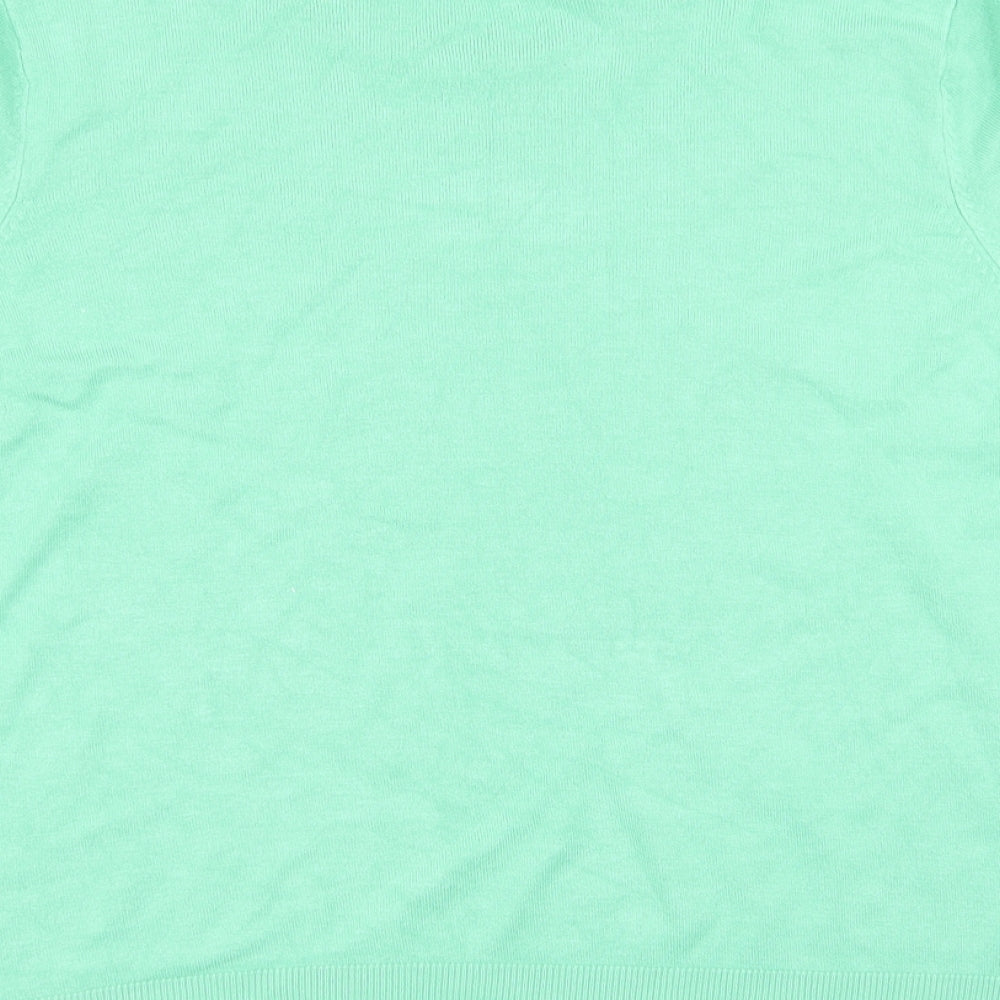 M&S Womens Green Basic T-Shirt Size 18