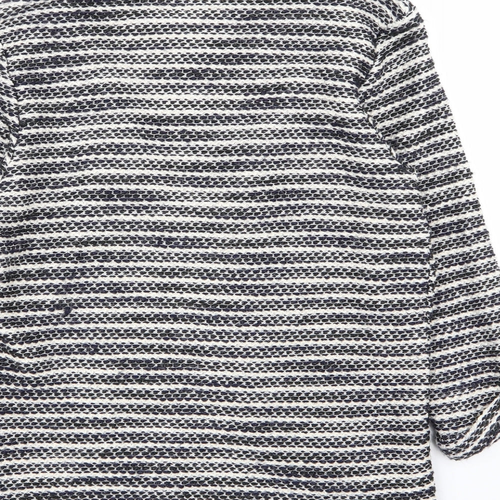 Asda George Womens Multicoloured Striped Cardigan Jumper Size 8