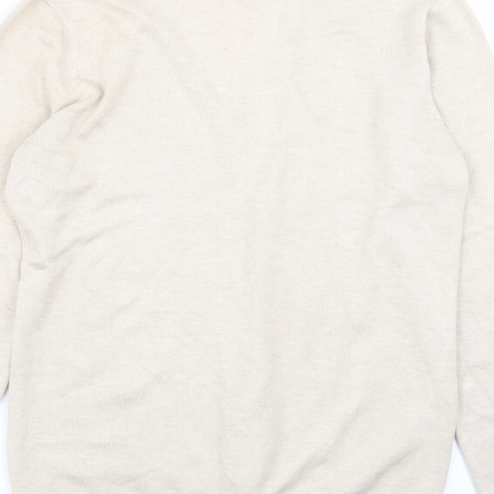 encuentro Womens Beige Cardigan Jumper Size S