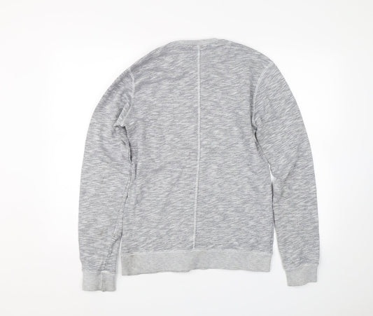 Friend or Faux Mens Grey Pullover Sweatshirt Size S