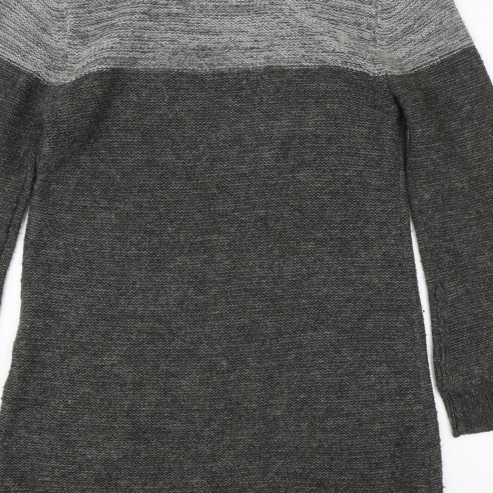 BHS Womens Grey Knit Pullover Jumper Size 10