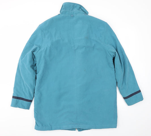 ELEGANCE Womens Blue Jacket Coat Size 14