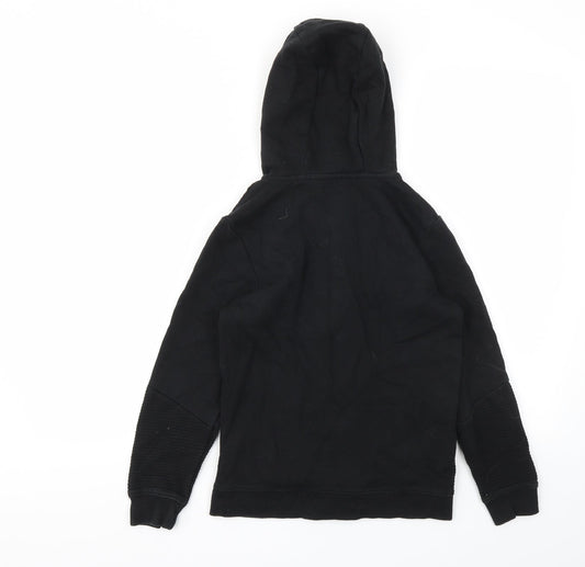 George Boys Black Full Zip Jumper Size 9-10 Years