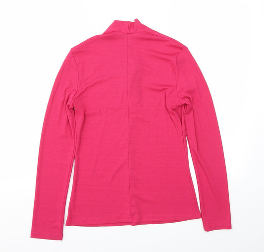 Mango Womens Pink Basic Blouse Size M
