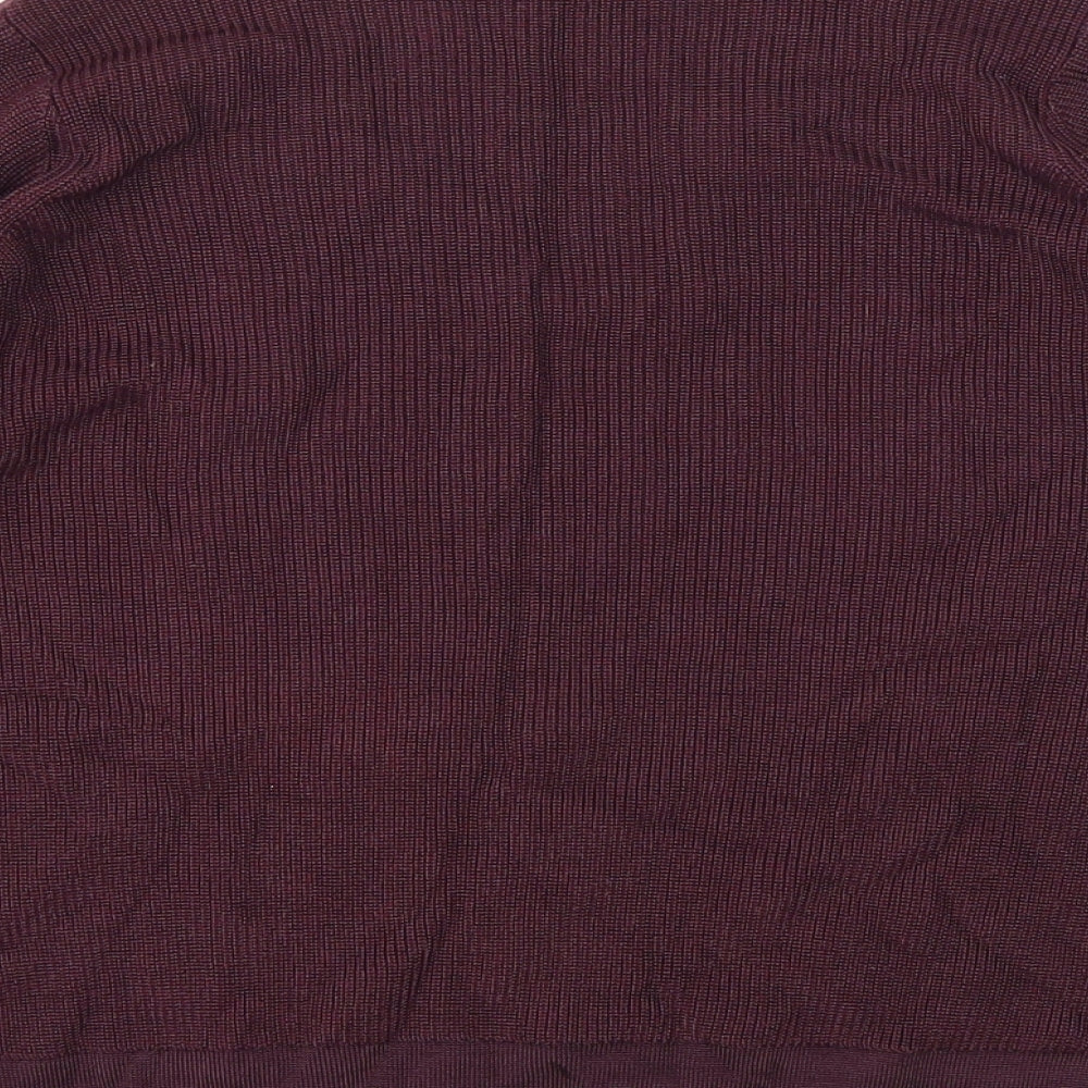 M&S Womens Purple Basic T-Shirt Size 12