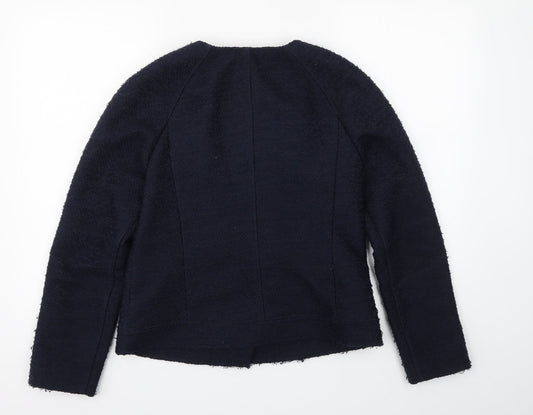 M&S Womens Blue Jacket Blazer Size 12