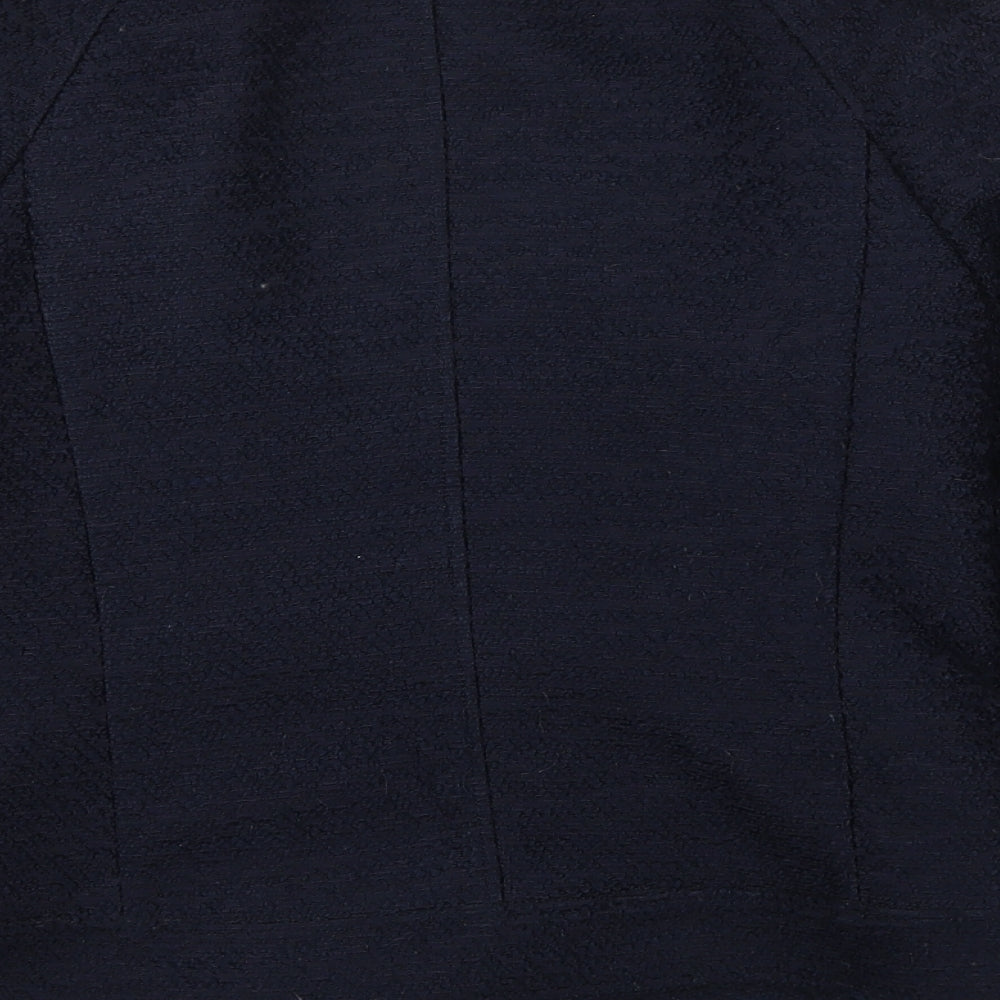 M&S Womens Blue Jacket Blazer Size 12