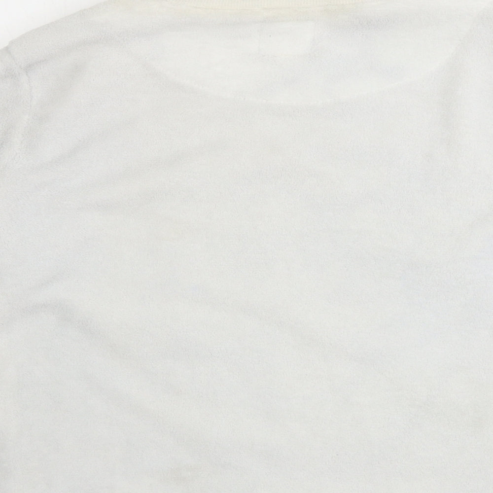 love to lounge Womens White Pullover Jumper Size XS
