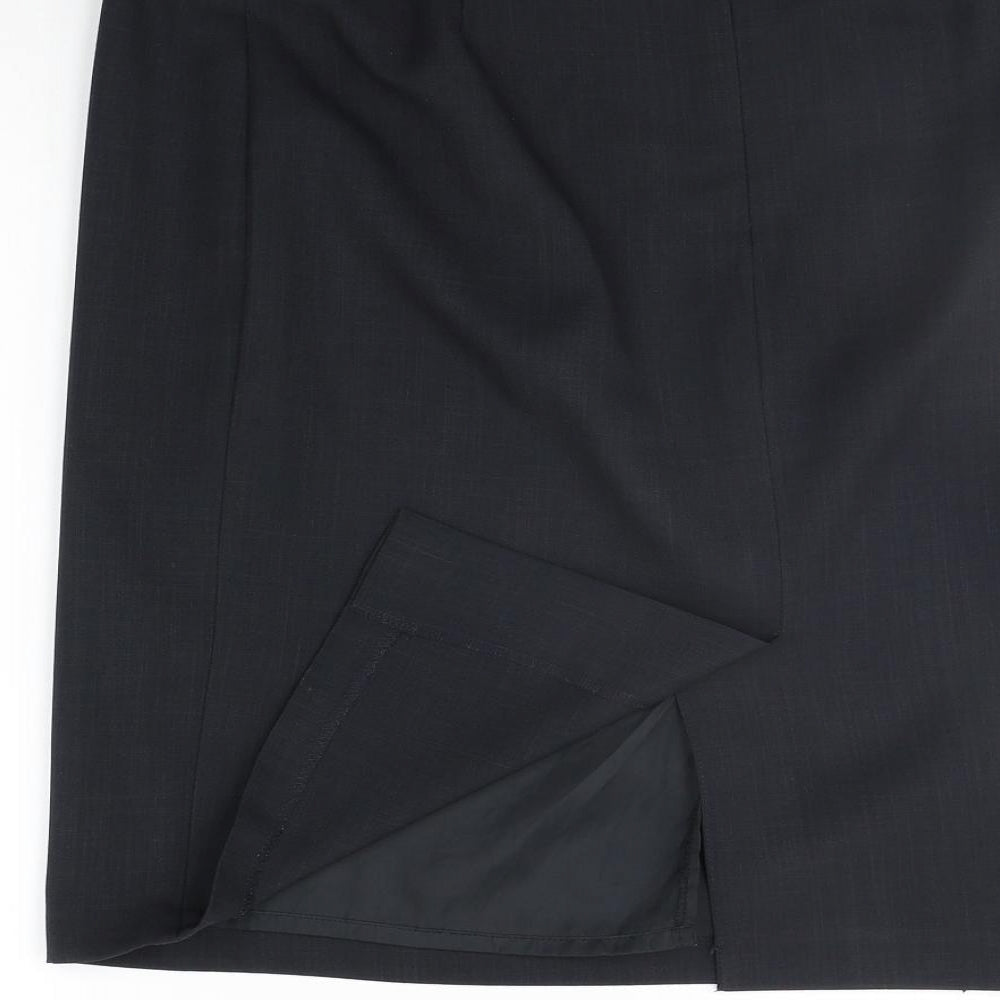 Papaya Womens Grey A-Line Skirt Size 12