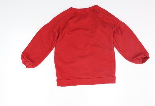 Gap Girls Red Pullover Jumper Size L - STAR