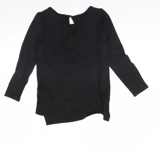 H&M Womens Black Basic Blouse Size XS