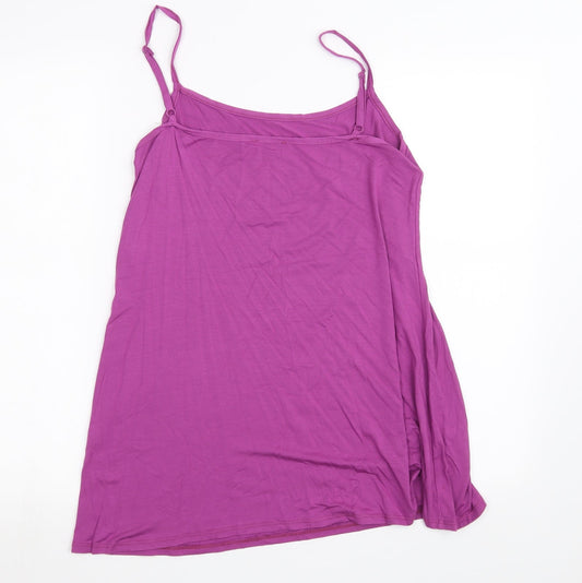 CMD Womens Purple Basic T-Shirt Size 14