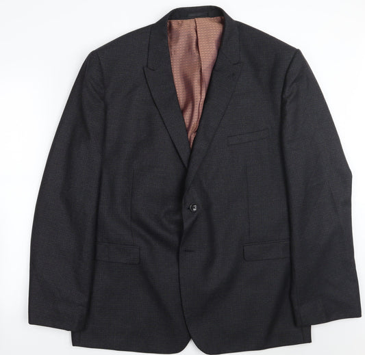 Fellini Mens Blue   Jacket Suit Jacket Size 40