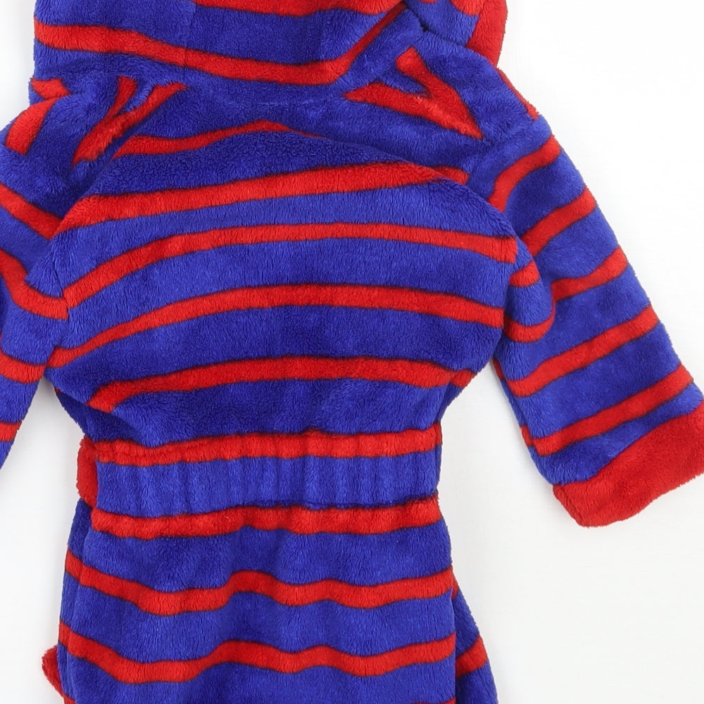 Brand and care label for Miniclub Baby Red Striped Babydoll Gown, size 6-9, Months