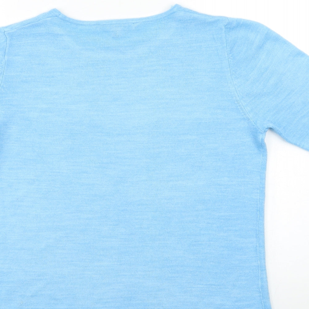 Love Knitwear Womens Blue Pullover Jumper Size 10