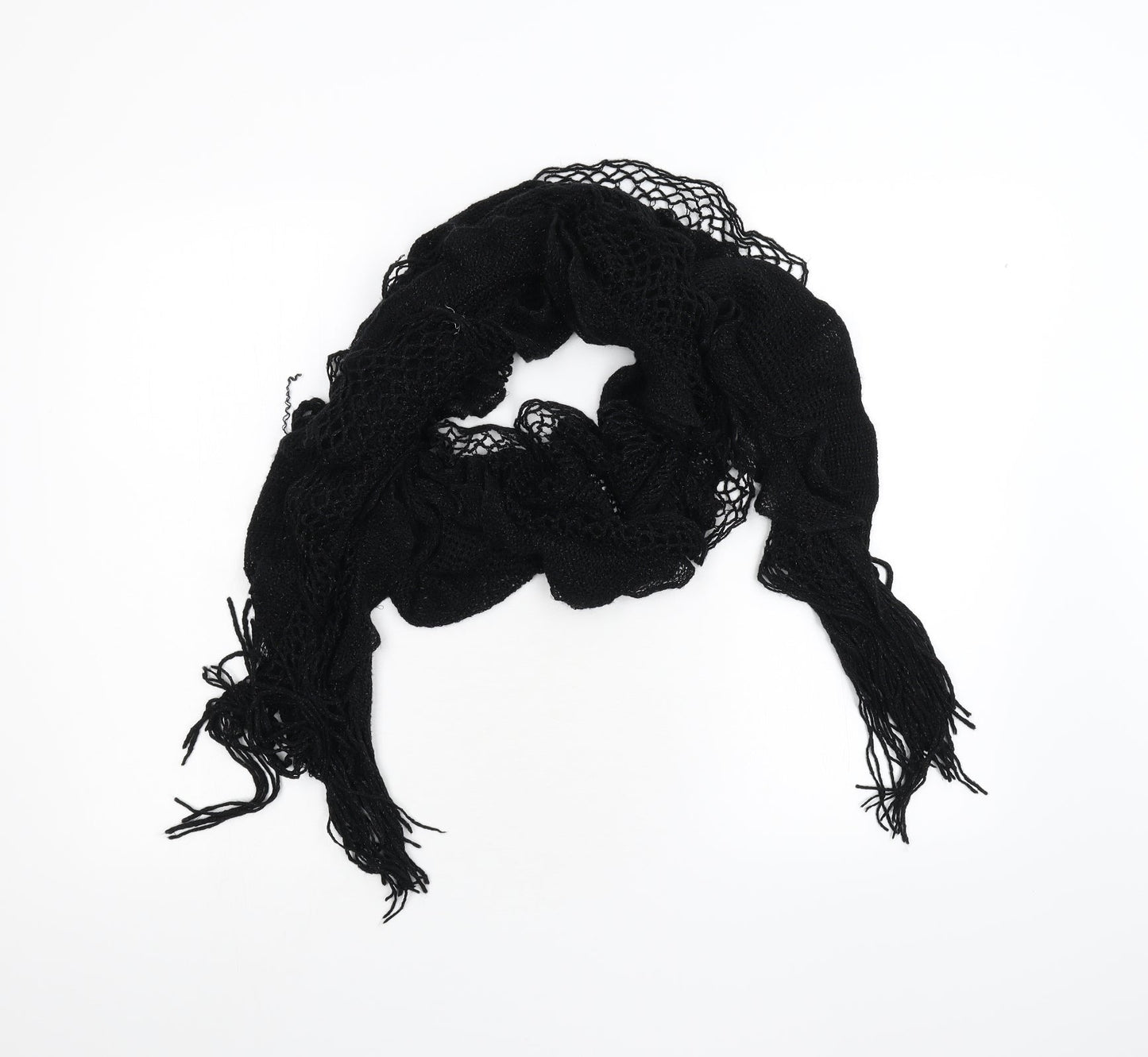 Preworn Womens Black Scarf