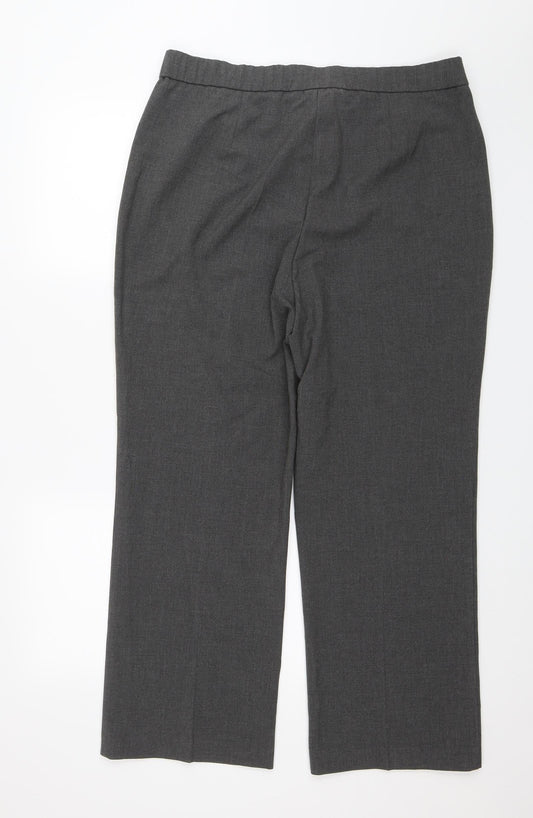 Magic Sculpt Womens Grey Dress Pants Trousers Size 20 L26 in