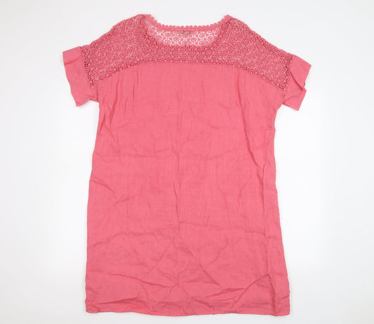 Bella moda Womens Pink Basic T-Shirt Size L