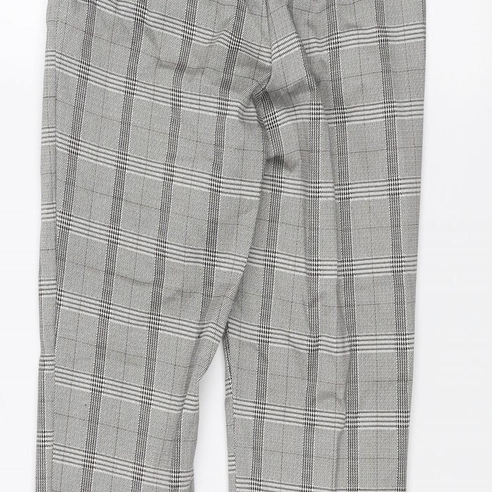 H&M Womens White Trousers Size 6 L26 in