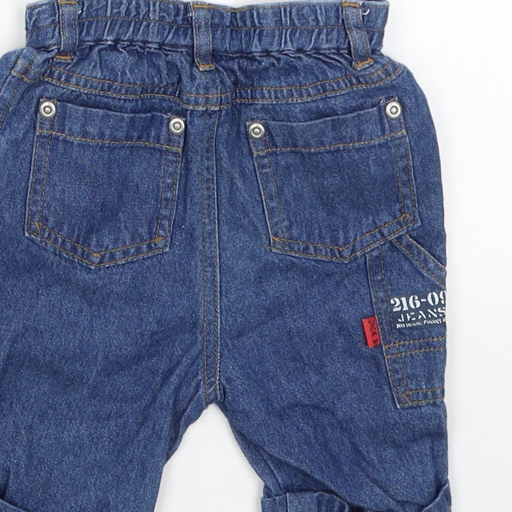 Twinning Boys Black Cargo Jeans Size 3-6 Months