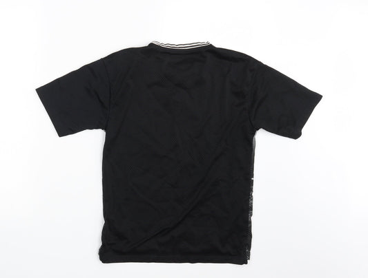 F&F Boys Black Basic T-Shirt Size 8-9 Years