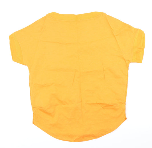 NEXT Womens Orange Striped Basic T-Shirt Size 10