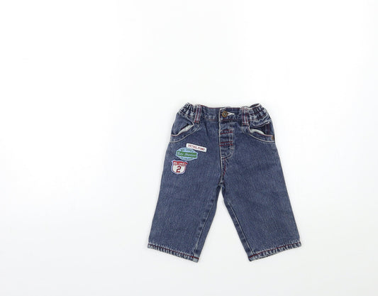 George Baby Blue Denim Jogger Jeans Size 0-3 Months