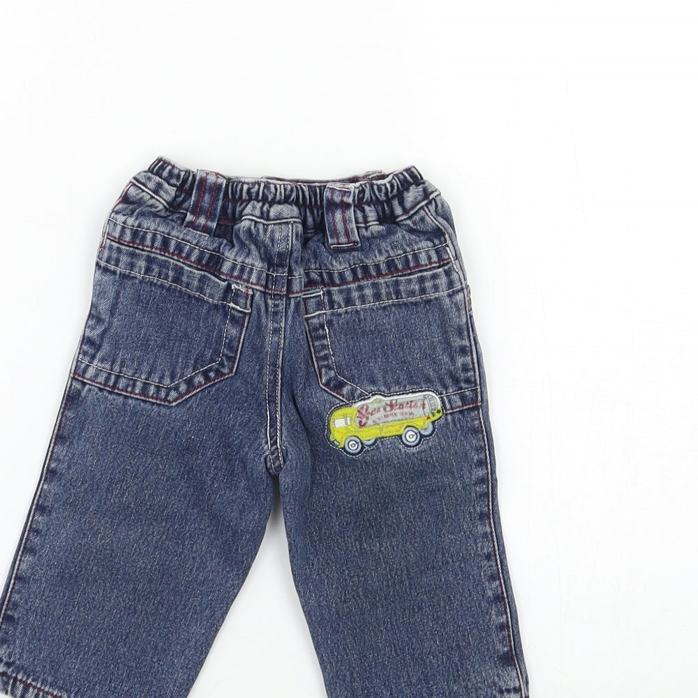 George Baby Blue Denim Jogger Jeans Size 0-3 Months