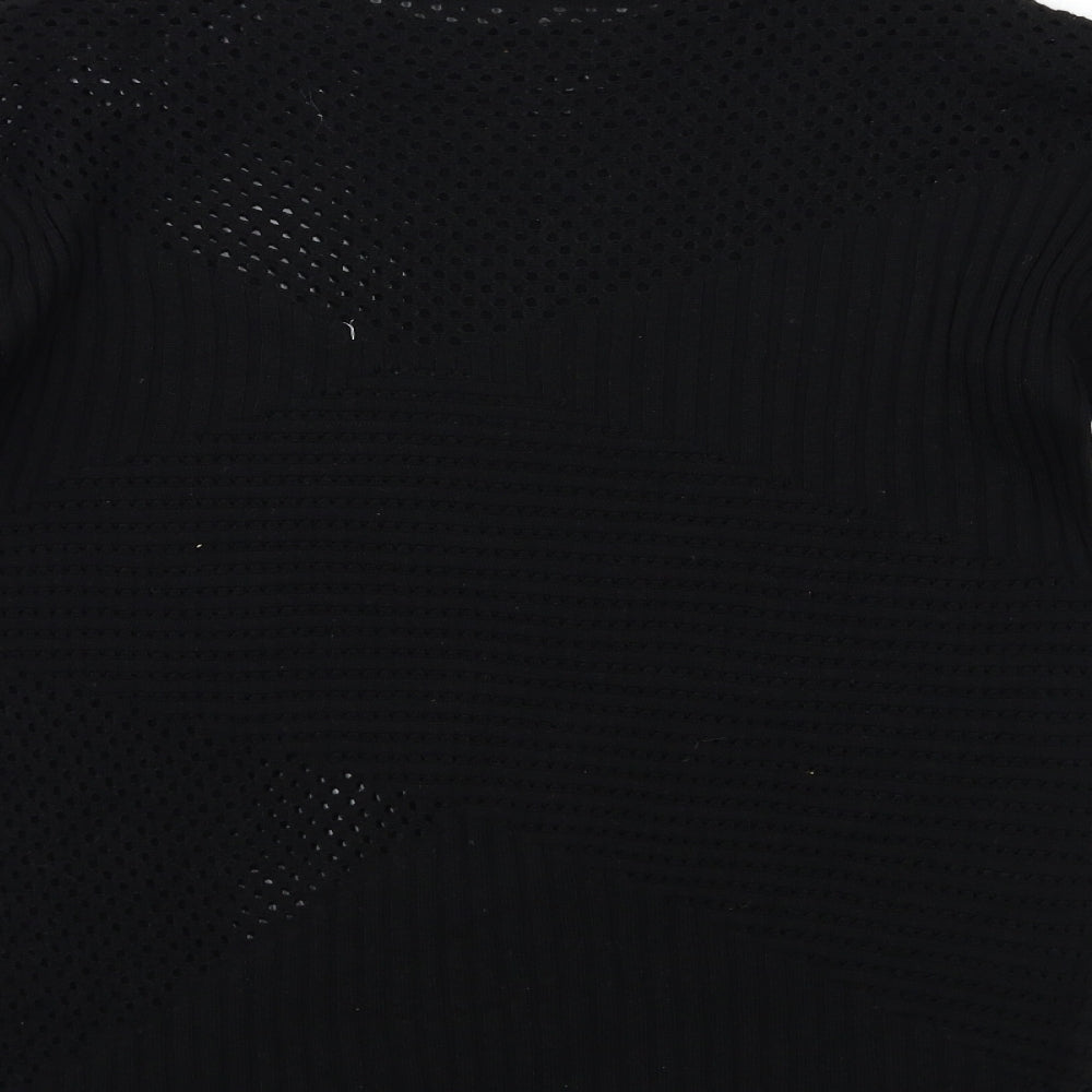River Island Womens Black Knit Pullover Jumper Size 10
