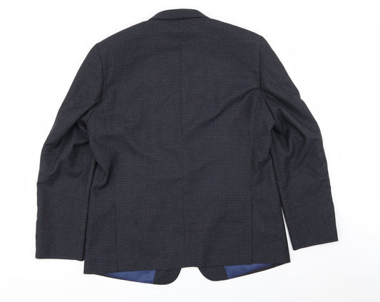 heritage collection Mens Blue Check Jacket Blazer Size 44