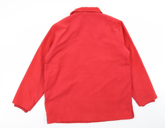 essential outwear Womens Red Jacket Coat Size 14