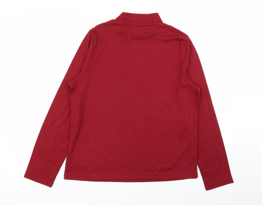 tradition Womens Red Basic T-Shirt Size 12