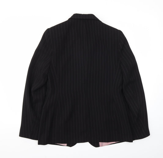 Amartanto Womens Black Jacket Blazer Size 12