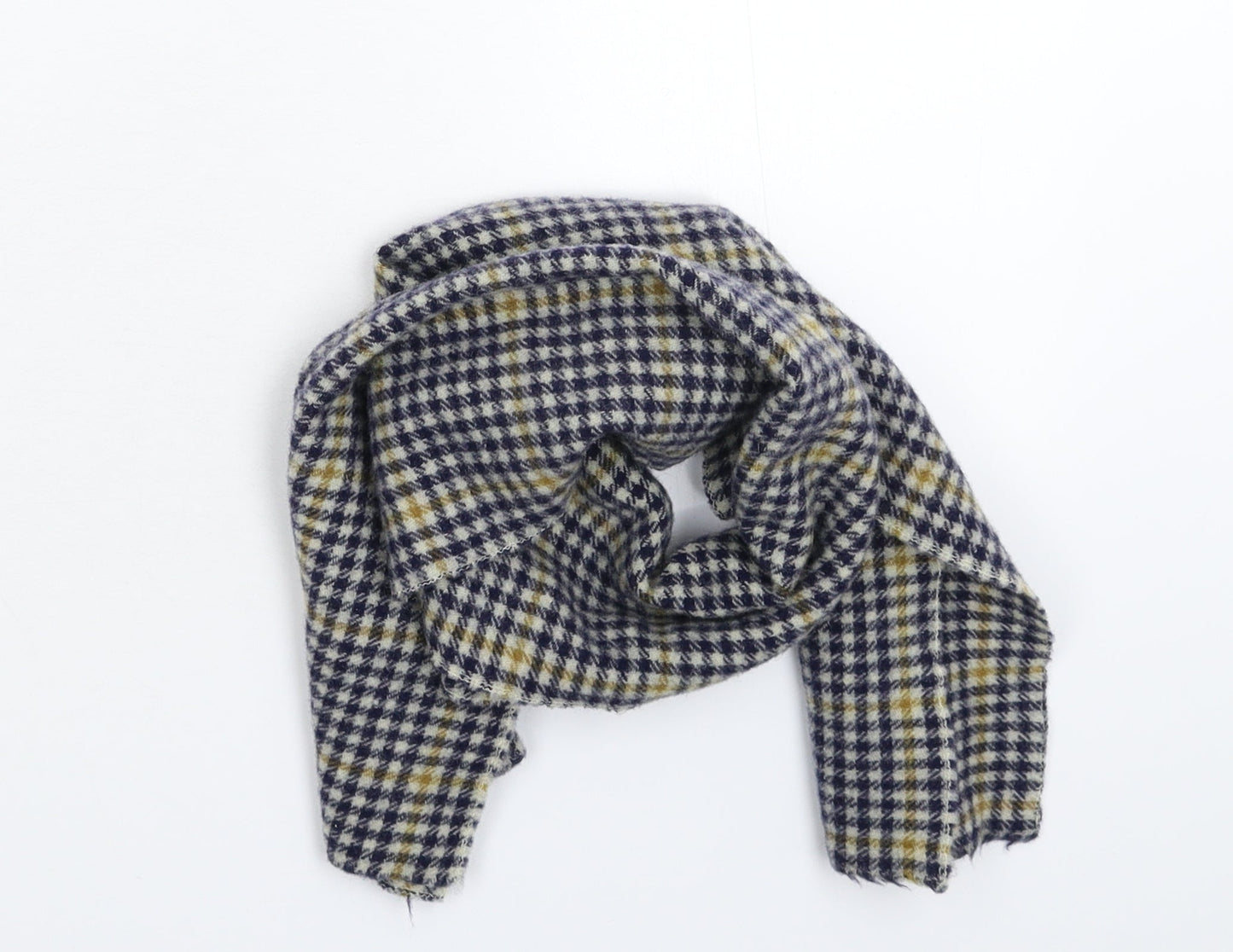 Preworn Unisex Multicoloured Houndstooth Knit Scarf