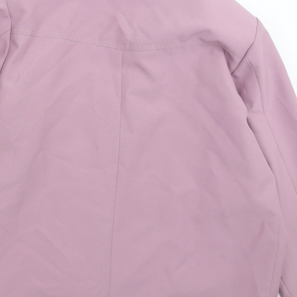 David Barry Womens Purple Jacket Blazer Size 14