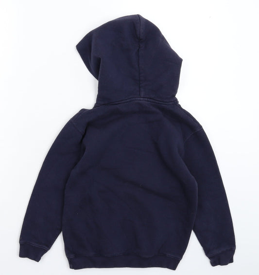 Fruit of the Loom Boys Blue Pullover Hoodie Size 7-8 Years