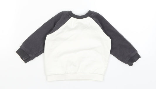 Disney Baby White Pullover Jumper Size 3-6 Months - Mickey Mouse