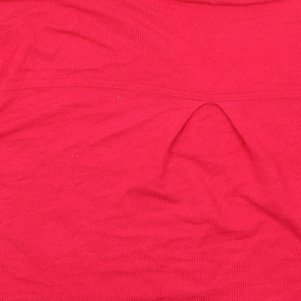 Wallis Womens Pink Wrap Jumper Size M
