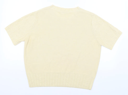 Country Casuals Womens Beige Basic T-Shirt Size L