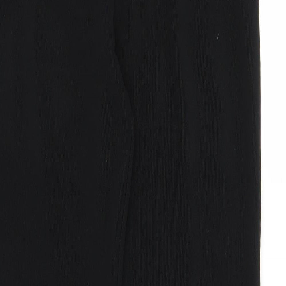 Preworn Womens Black Trousers Size 10 L26 in